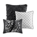 6 Piece Printed Duvet Cover Set Queen Multicolor Polyester