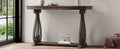 48 Inch Rustic Vintage Console Tablefarmhouse Style Entryway Table With Open Shelf And Sturdy Construction For Entryway And Living Room Walnut Walnut Distressed Finish Primary Living Space Antique,Rustic,Vintage Open Storage Console Tables Brushed