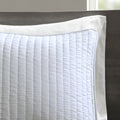 3 Piece Quilt Set White Full Queen Full White Cotton