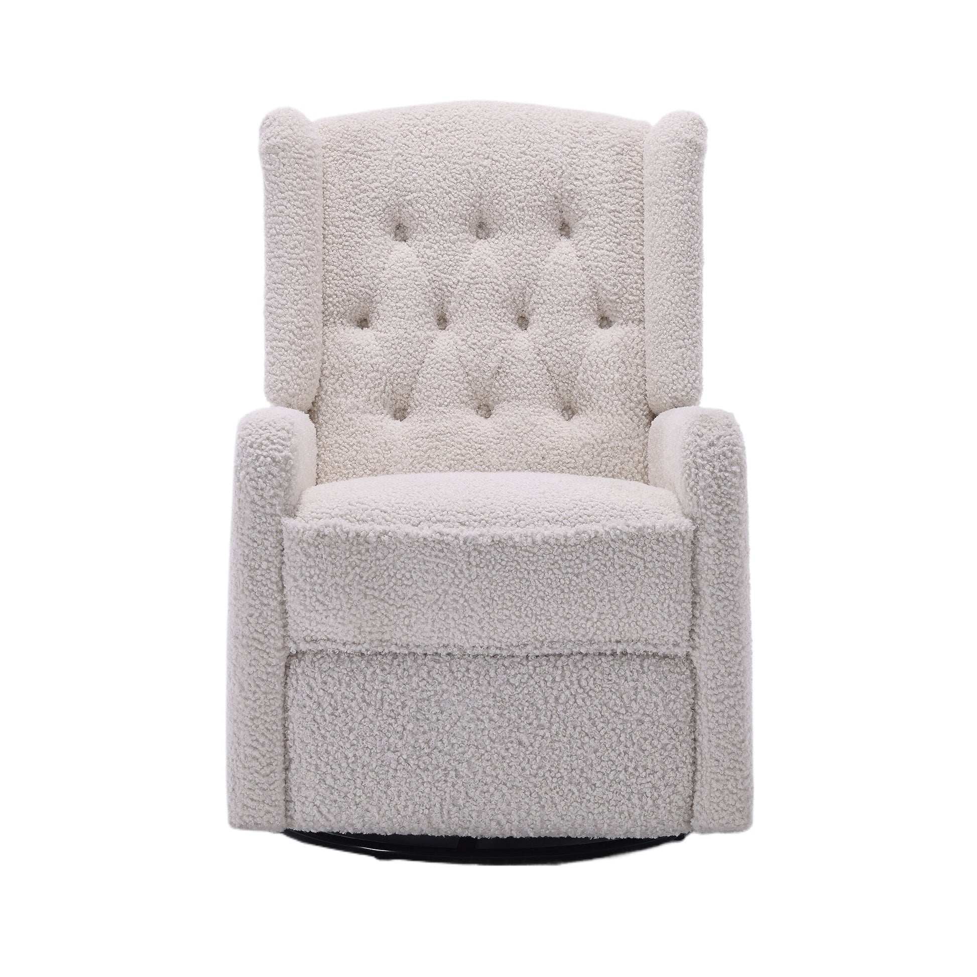 Coolmore Rocking Recliner Chair,360 Degree Swivel Nursery Rocking Chair,Glider Chair,Modern Small Rocking Swivel Recliner Chair For Bedroom,Living Room Chair Home Theater Seat White Teddy White Teddy Teddy