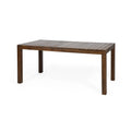 Nola Dining Table Dark Brown Wood