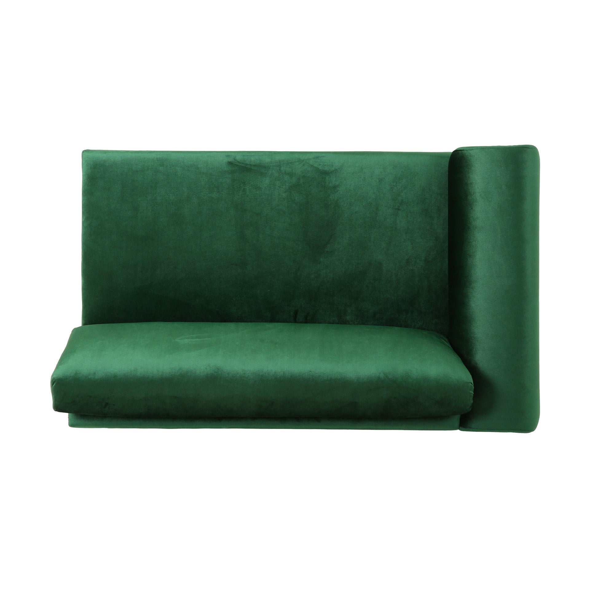 Mirod Comfy 4 Seat Sofa With Metal Legs, Modern For Living Room And Study Emerald Velvet 4 Seat