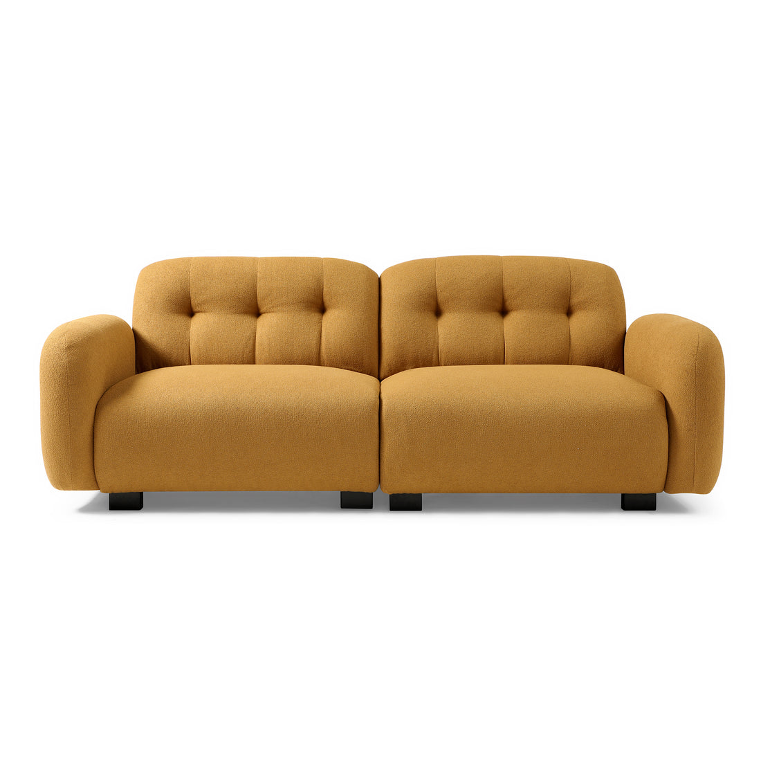 81.48" Modern Sofa Couch,3 Seater Teddy Sofa Sectional With Wooden Legs For 3 4 Persons, Upholstered Deep Seat Beautiful Seat Sofa Chaise For Living Room,Bedroom, Apartment And Office,Cognac Cognac Wood Primary Living Space Modern Foam Teddy 4 Seat