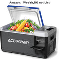 V18 Portable Refrigerator, 19Qt Car Freezer With App Control,12V,45W Low Noice Cooler For Rv, Boat White Plastic