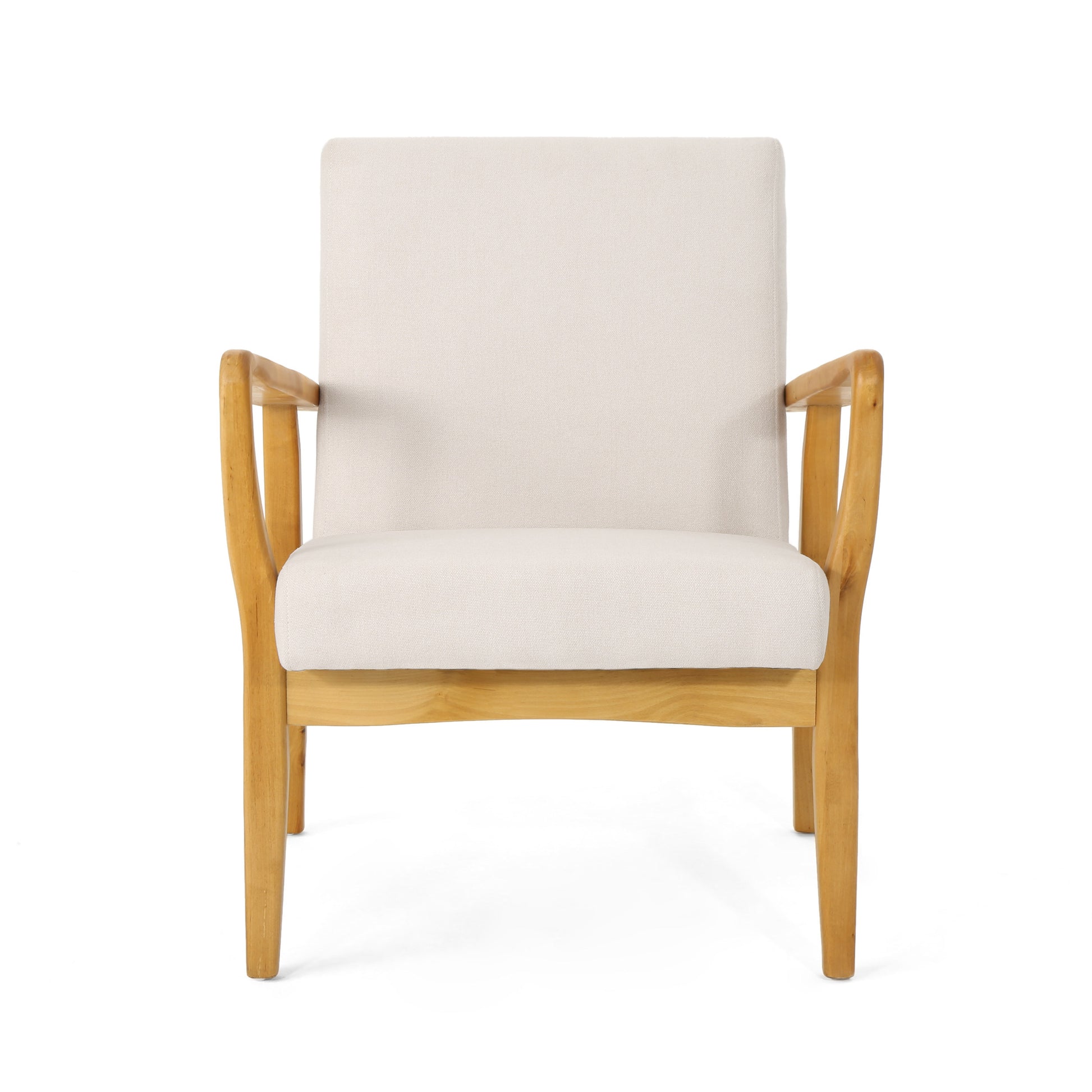 Club Chair Ivory Fabric