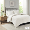 Microcell Down Alternative Comforter Mini Set King Ivory Microfiber