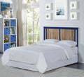 Connelly 4 In 1 Crib And Changer Combo Midnight Blue Vintage Walnut Blue Brown Wood