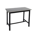 Bar Set Grey Black Rubber Wood