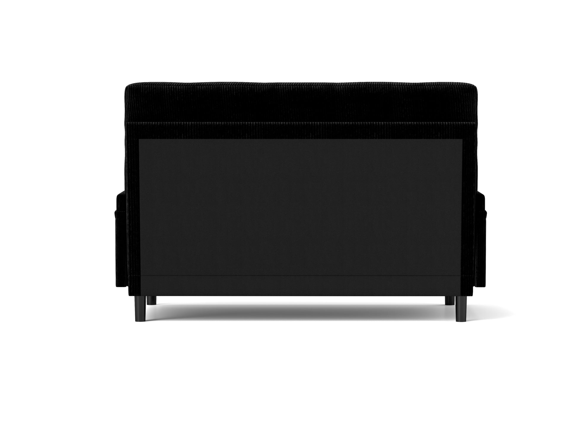 Black 2 Seater Sofa Sleeper With Recline Fuction Black Velvet Metal Primary Living Space Medium Soft Loose Back Pillow Top Arms Foam Fabric Metal 2 Seat