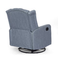 Classic Design, Manual Recliner Chair With 360 Degree Swivel Charcoal Fabric