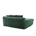 Coolmore Seersucker 2 Seater Lazy Sofa With 5 Back Pillows,Comfy Sofa Deep Seat Couch For Living Room,Club Emerald Emerald Chenille 2 Seat