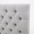 Bierman Headboard Queen Light Grey Fabric