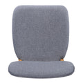 Chair Set Of 2 Gray Fabric