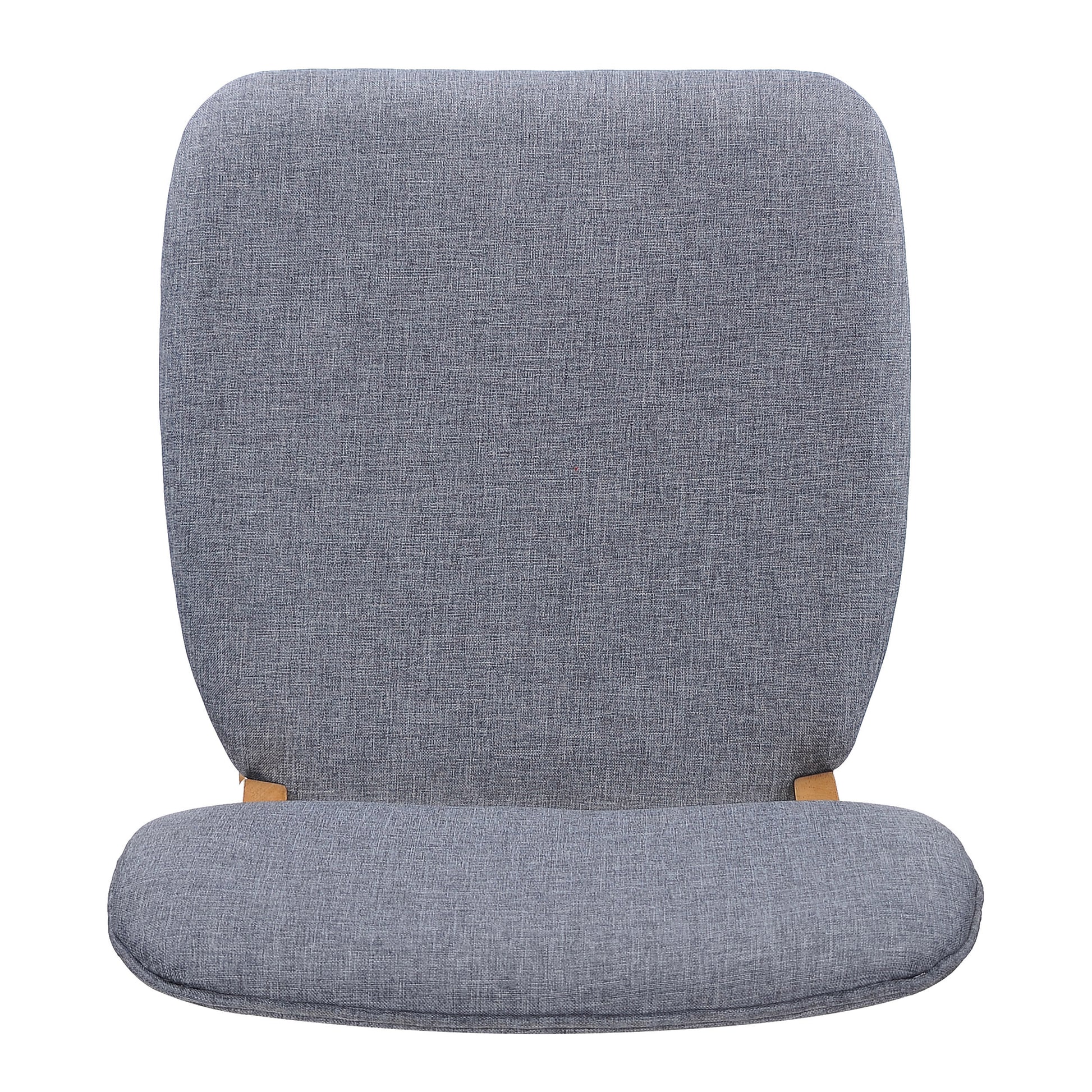 Chair Set Of 2 Gray Fabric