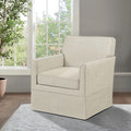 Slipcover Accent Armchair Cream See Below Cream Wood