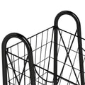 3 Tier Kitchen Storage Basket Organizer, Freestanding Metal Wire Rack For Fruit, Vegetables, And Pantry Items Black Kitchen American Design,American Traditional Metal