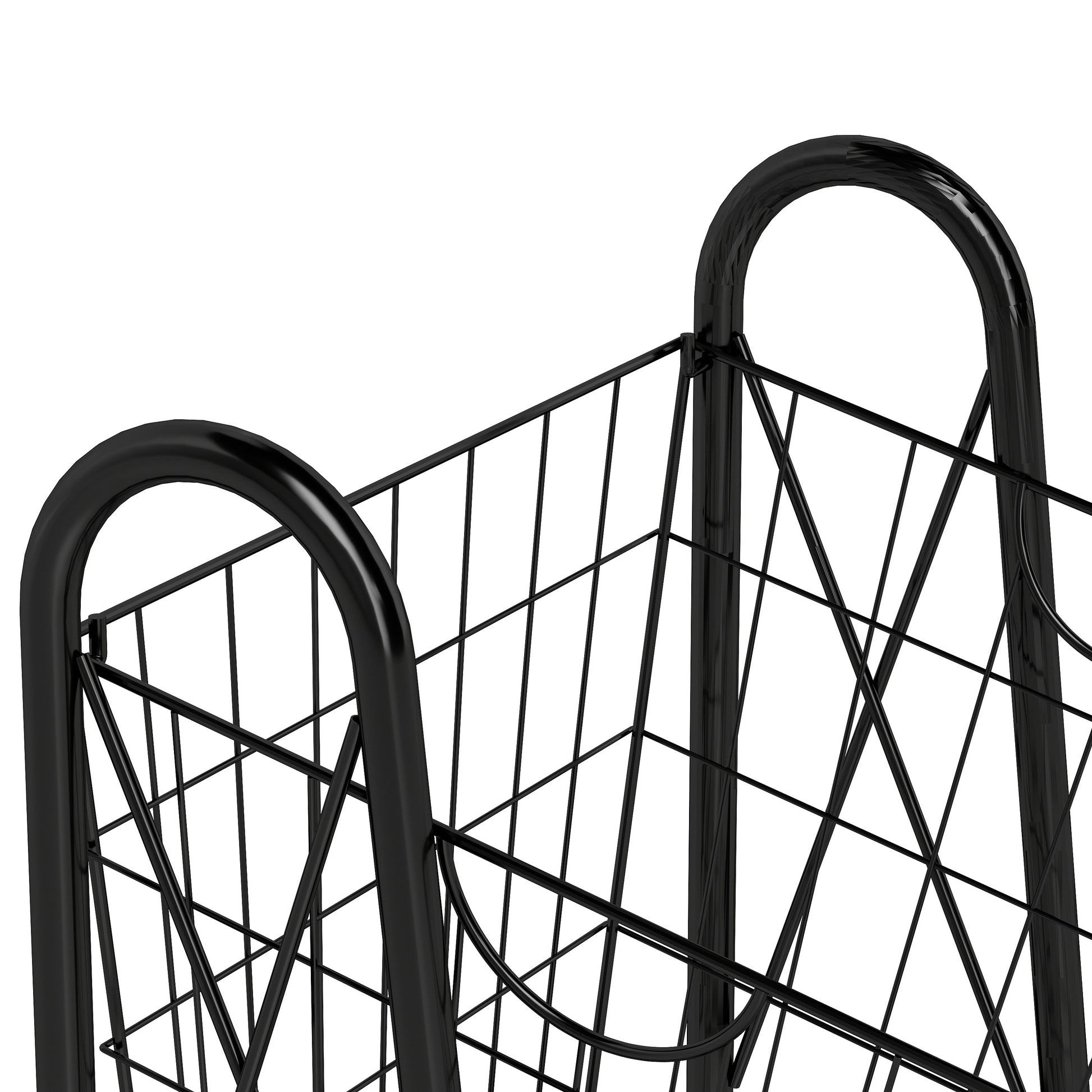 3 Tier Kitchen Storage Basket Organizer, Freestanding Metal Wire Rack For Fruit, Vegetables, And Pantry Items Black Kitchen American Design,American Traditional Metal