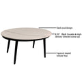 2Pc Outdoor Aluminum Patio Furniture, Modern Loveseat Sofa Conversation Chat Set, Sunbrella Cushions And Oval Coffee Table With White Carrara Marble Look Sintered Stone Top, Ember Black Yes Deep Seating Ember Black Rust Resistant Frame Fade Resistant