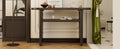 Elegant Minimalist Console Table With Rounded Edges And Sturdy Shelf Design For Entryway, Living Room Espresso Espresso Solid Wood Mdf