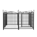 Dog Playpen Indoor 32 Inch 8 Panels Metal Dog Pen Pet Dog Fence Outdoor Exercise Pen With Doors, Heavy Duty Dog Fence Puppy Pen For Large Medium Small Dogs Indoor Outdoor Foldable Pet Exercise Pen