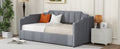 Upholstered Daybed With Underneath Storage,Twin Size, Gray Twin Gray Upholstered