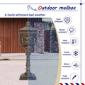 Polar Aurora Mailbox Cast Aluminum Bronze Mail Box Postal Box Security Heavy Duty Bronze Aluminium