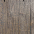 Handcrafted Reclaimed Wood End Table With Grains, Weathered Gray Gray Wood Metal