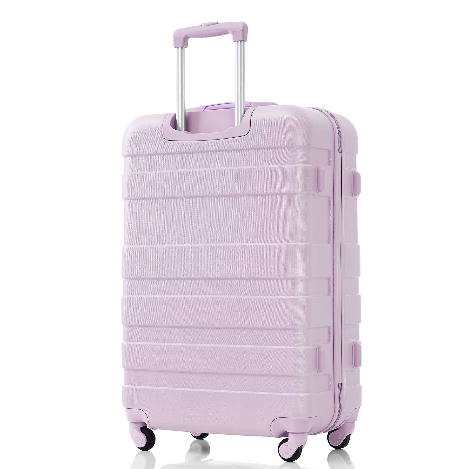 Luggage Sets Model Abs Hardshell 3Pcs Clearance Luggage Hardside Lightweight Durable Suitcase Sets Spinner Wheels Suitcase With Tsa Lock 20''24''28'' Purple Purple Abs