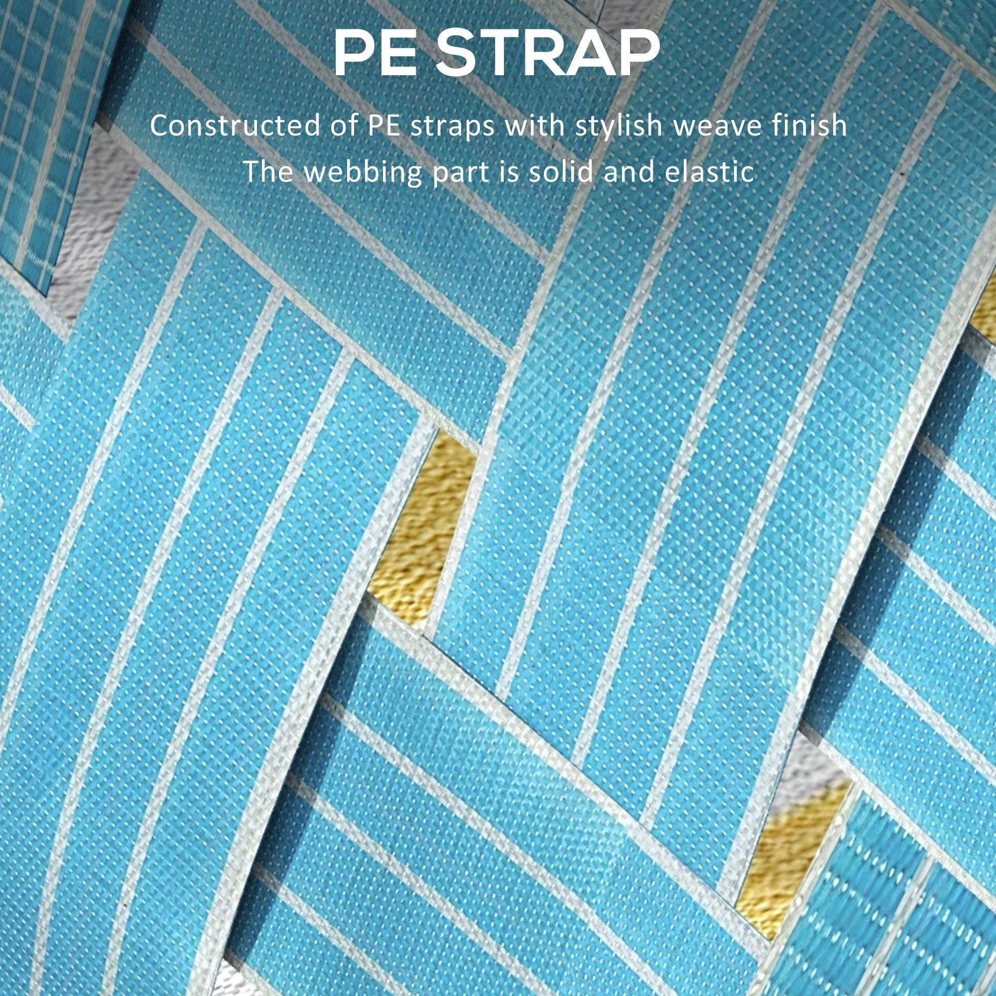 Outsunny Set Of 2 Patio Folding Chairs, Classic Outdoor Camping Chairs, Portable Lawn Chairs For Camping, Garden, Pool, Beach, Backyard W Armrests, Blue Blue Steel