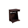 Utility Cart Microwave Cart Kitchen Cart Computer Cart One Gliding Shelf Two Shelves Rounded Corners Mobile On Rolling Castor Wheels Red Cocoa Espresso Color Espresso Particle Board Mdf