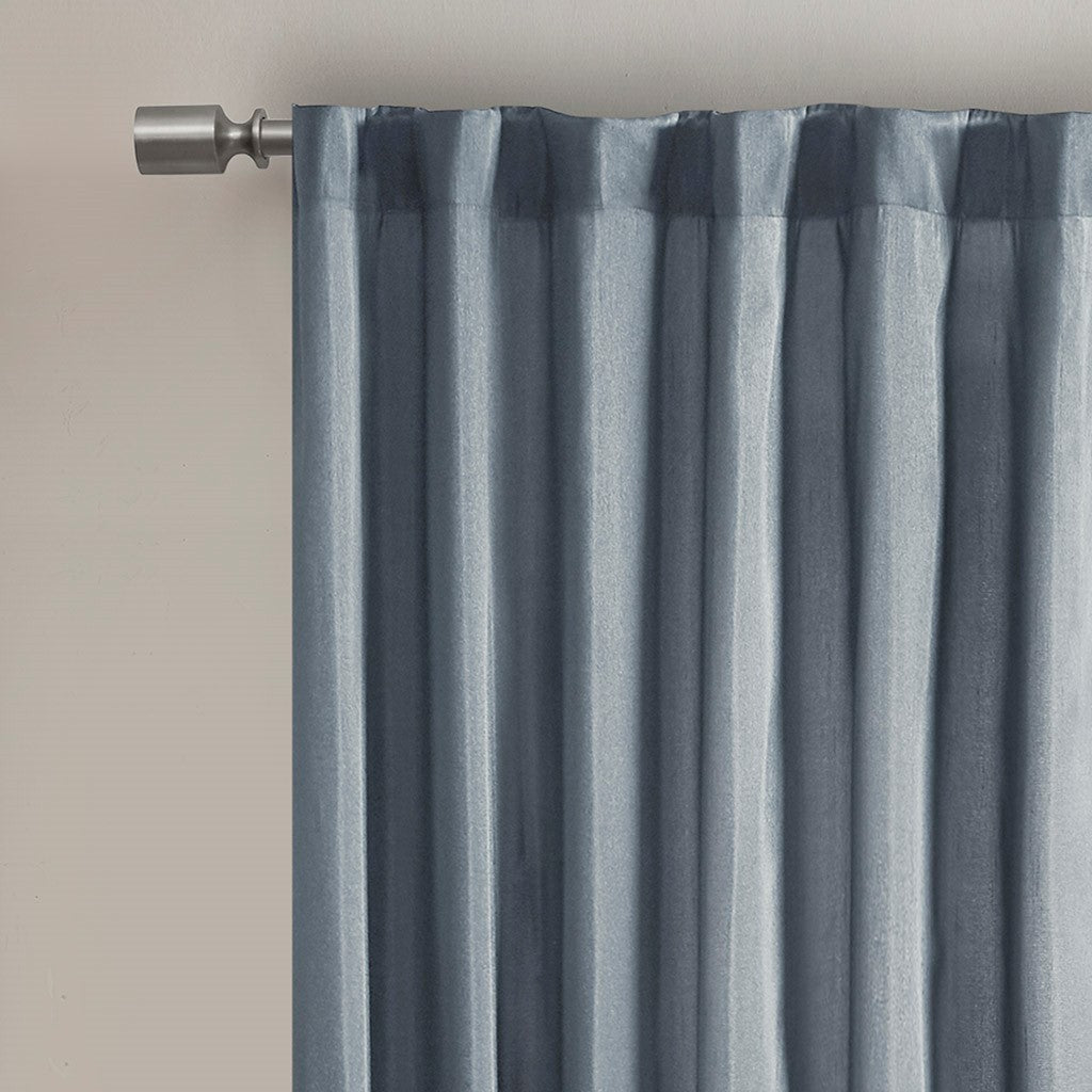 Curtain Panel Only 1 Pc Panel Blue Polyester