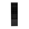 Being Kava Bar Cabinet, Double Door, Two Shelves, Sixteen Built In Wine Rack Black Black Dining Room Modern Particle Board Particle Board