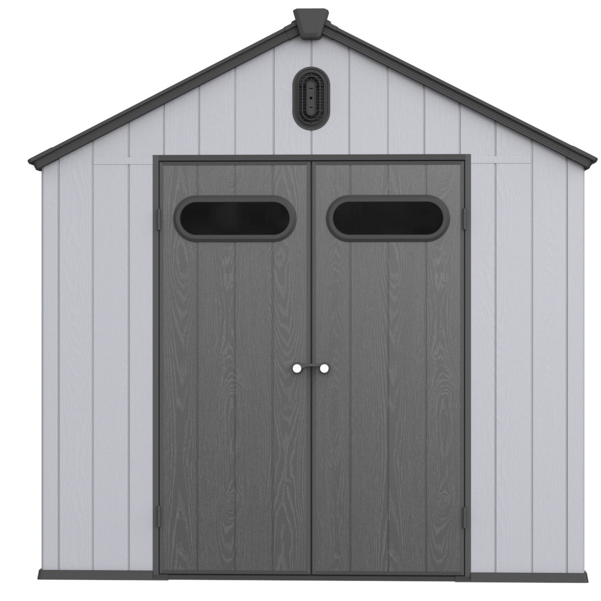 Xwt013 8*10Ft Plastic Storage Shed For Backyard Garden Big Spire Tool Storage Black Grey Garden & Outdoor Plastic