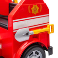 12V Kids Ride On Electric Car.Fire Engine Shape Design With Early Education Function,Human Vehicle Interaction With A Variety Of Fire Tools.Lights, Horns, And Sirens,Slow Start For Kids Aged 3 7. Red 50 99 Lbs Polypropylene