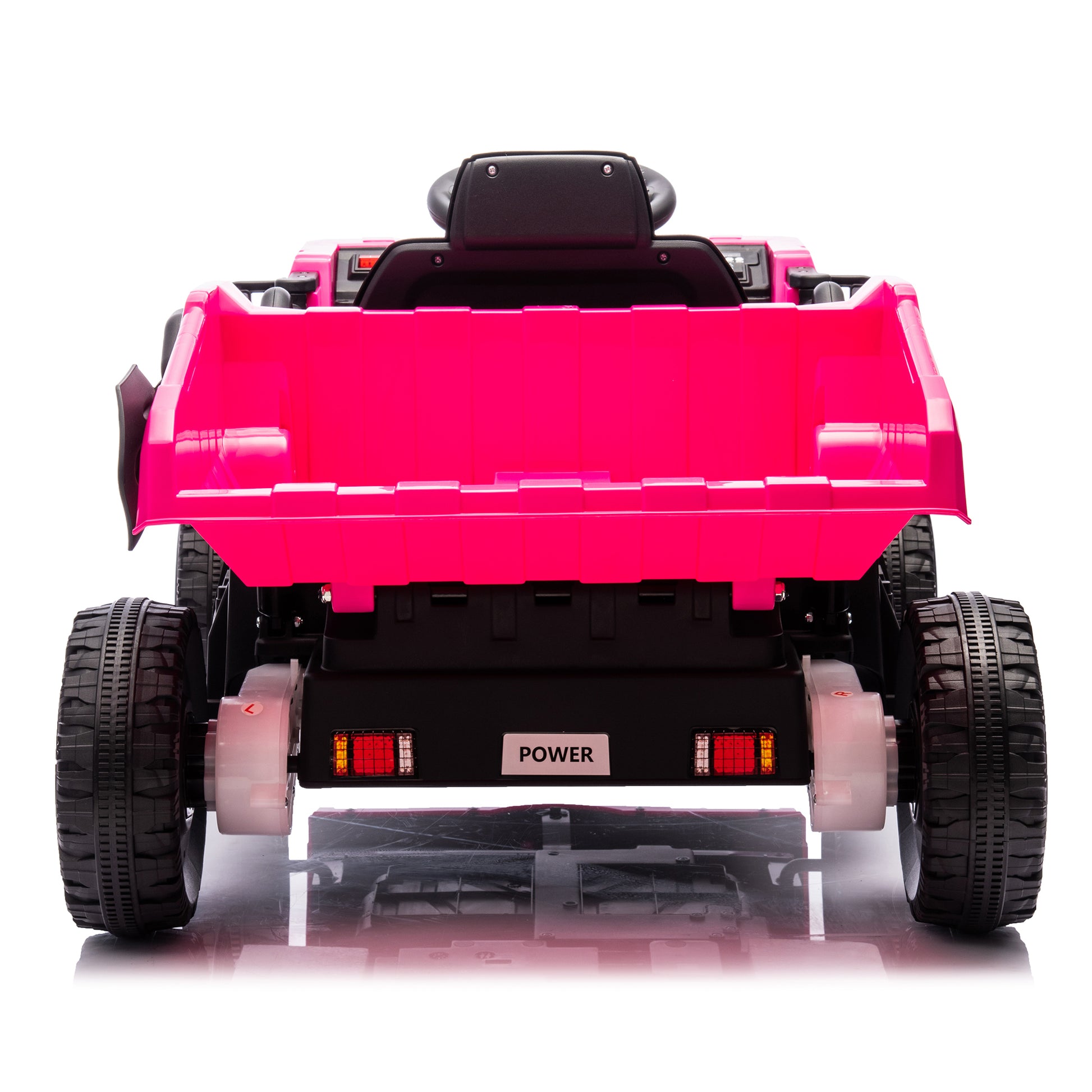 12V Kids Ride On Dump Truck W Parents Control,2Wd,Rear Wheel Suspension,Electric Dump Bed And Extra Shovel,Multimedia Function With Bluetooh And Music,Volume&Speed Adjustment,Led Light For Kids 3 5. Pink Polypropylene