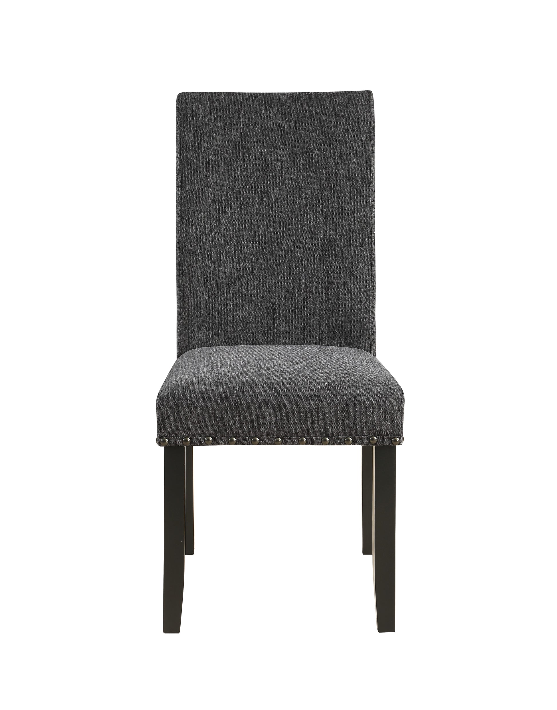 Marian Grey Dining Chairs Kit Of 2 Gray Fabric