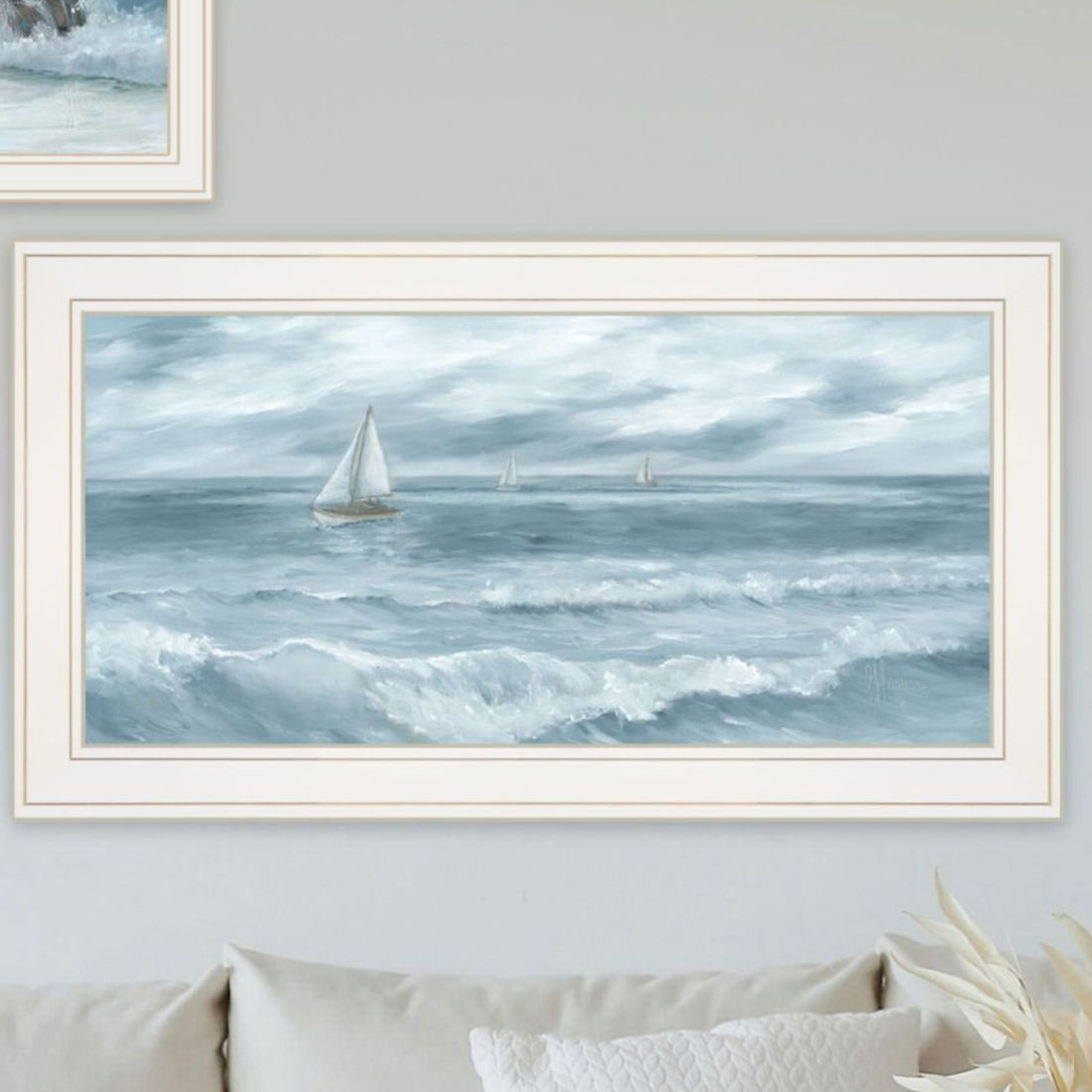 "Steadfast In The Waves" Framed Wall Art For Living Room, Wall Art Print For Home Decor, Bedroom Wall Art By Georgia Janisse Multicolor Wood Paper