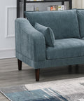 Beautiful 5Pcs Modular Sectional Set 2X One Arm Chairs 2X Armless Chair 1X Ottoman Living Room Furniture Mineral Color Morgan Fabric Grayish Primary Living Space Cushion Back