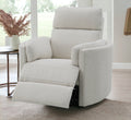 Sagen Glider Recliner W Swivel, Beige Boucle Lv02733 Beige Upholstered