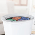 Towel Warmers, Luxury Bucket Towel Warmers, Large Towel Warmers For The Bathroom, Fits Up To 2 Oversized Towels, Bathrobes, Blankets, Pjs And More. White Plastic