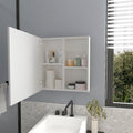 Medicine Cabinet Clayton, Bathroom, White White Particle Board Engineered Wood