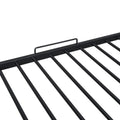 Metal House Bunk Bed, Twin Over Full, Black Full Black Metal