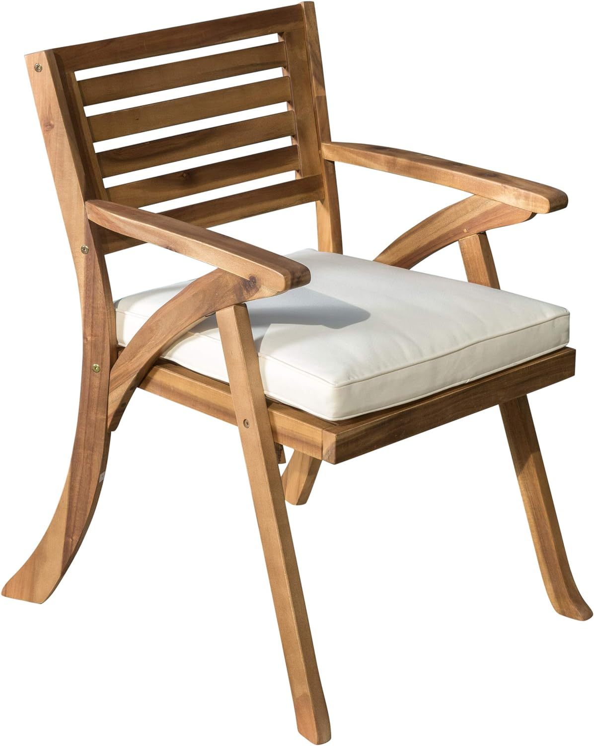 Hermosa Kd Wood Dining Chair Set Of 2 Teak Acacia Wood