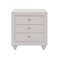 Modern Style Nightstand With 3 Drawers, Bed Side Table, End Table For Bedroom Living Room, Cream Grey Cream Grey Wood