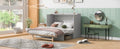 Queen Murphy Bed With Large Drawers,White Queen White Plywood
