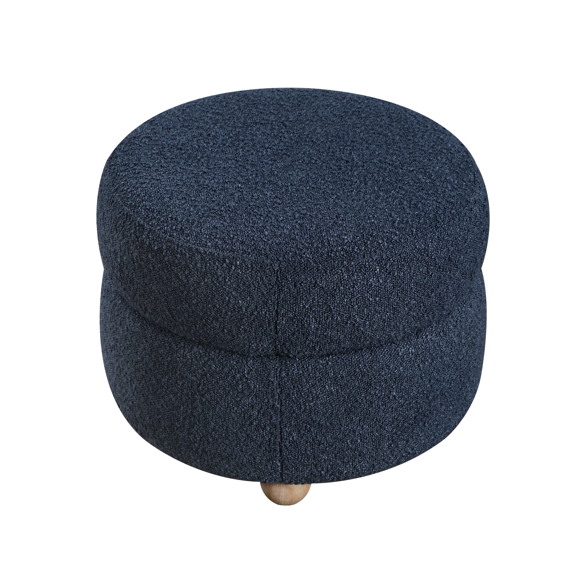 Modern Contemporary Swivel Chair With Ottoman Blue Boucle Fabric Upholstery Solid Wood Living Room Furniture Blue Primary Living Space Contemporary,Modern Plywood,Solid Wood