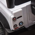 Licensed 2015 Land Rover Defender 90,24V Kids Ride On Xxl Car W Parents Control,2Wd,Four Wheel Suspension,Bluetooth,Mp3,Music,Power Display,Led Lights,Speeds 1.86 3.11Mph For Kids 3 7. White Polypropylene