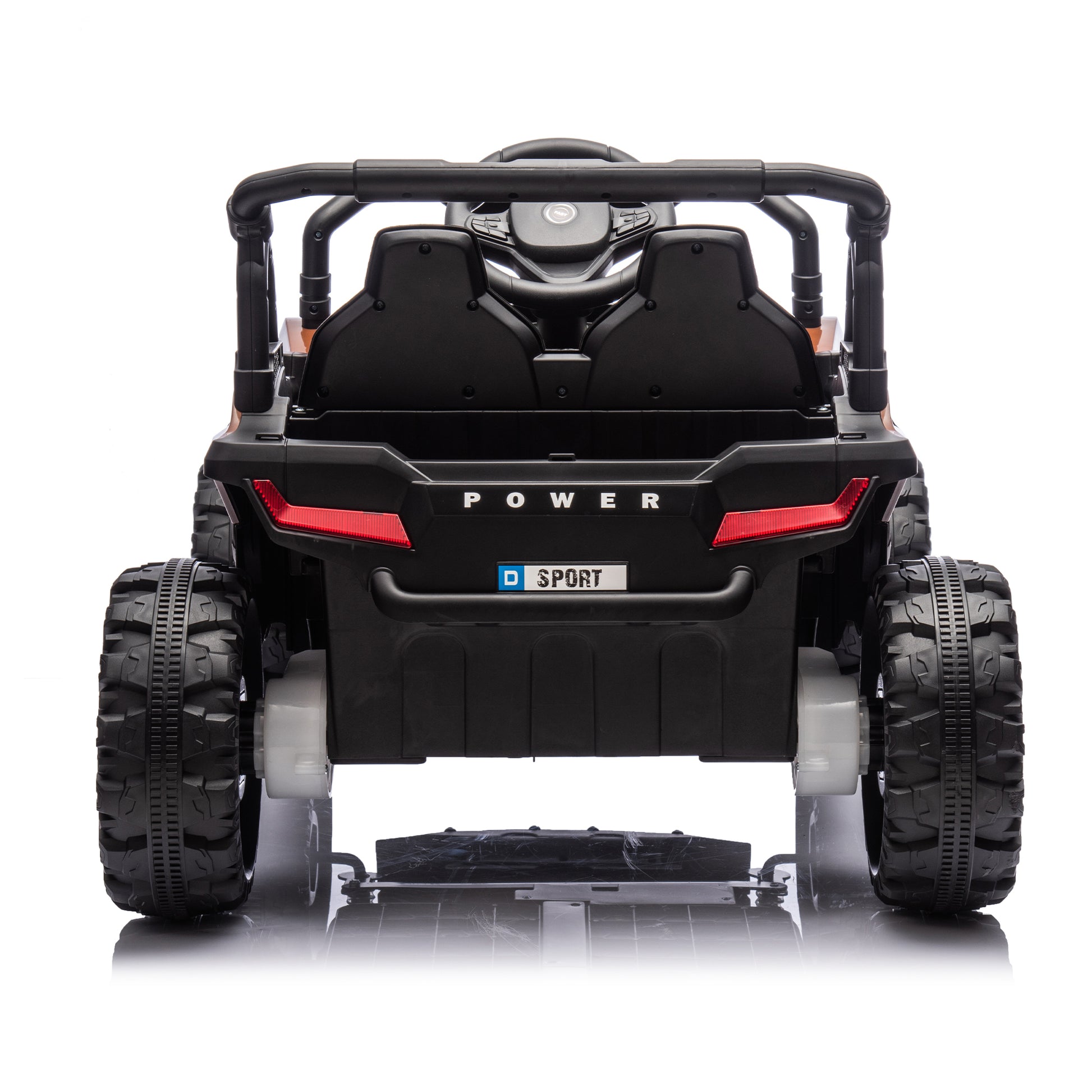 24V Kids Ride On Utv,Electric Toy For Kids W Parents Remote Control,Four Wheel Suspension,Low Start,Adjustable Speed,Multimedia Player,Early Education,Bluetooth,Rear Storage Space For Kids Aged 3 . Brown 50 99 Lbs Polypropylene