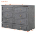 Full Size Murphy Bed With Large Drawers,Gray Full Gray Plywood