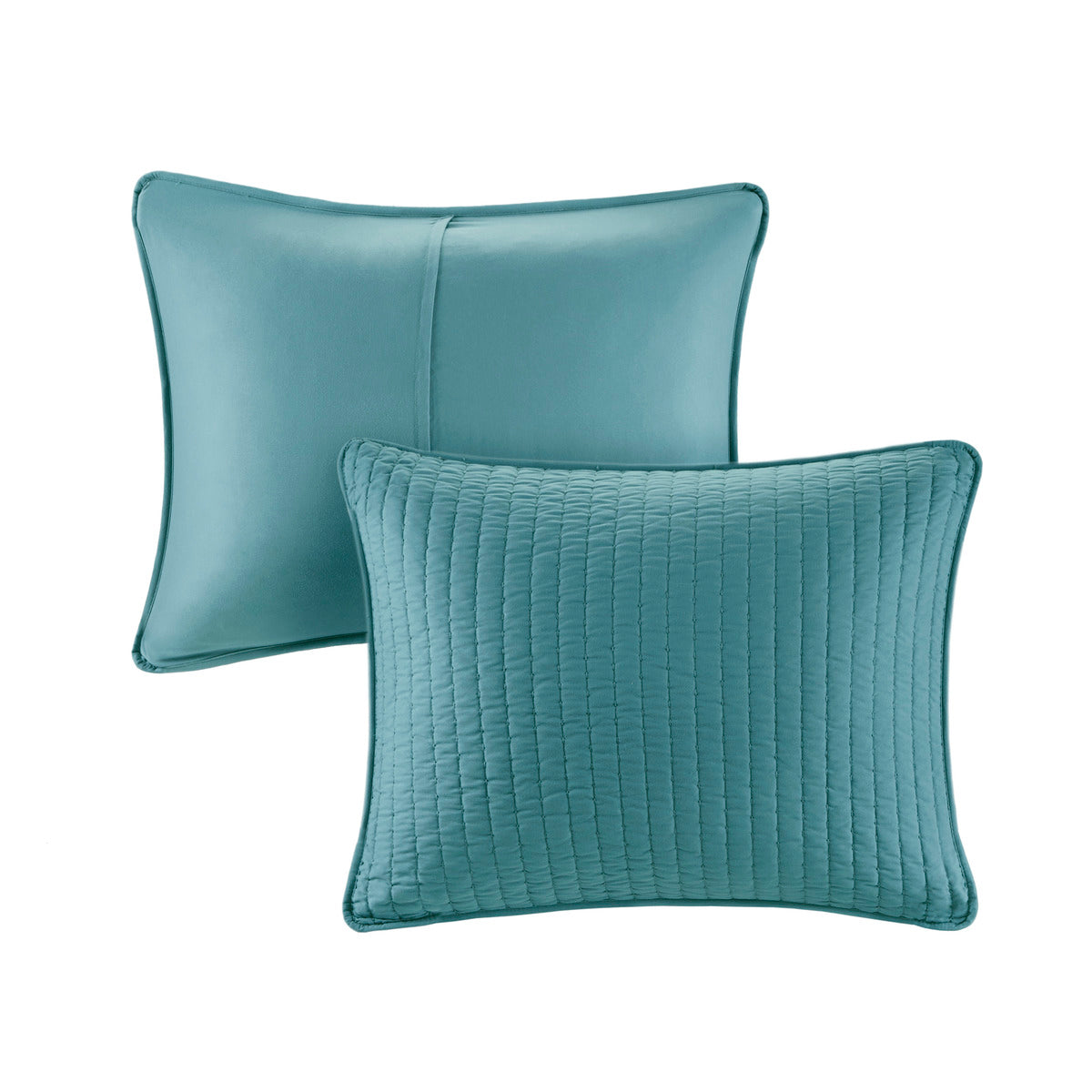 2 Piece Quilt Set Teal Twin Twin Xl Twin Teal Microfiber